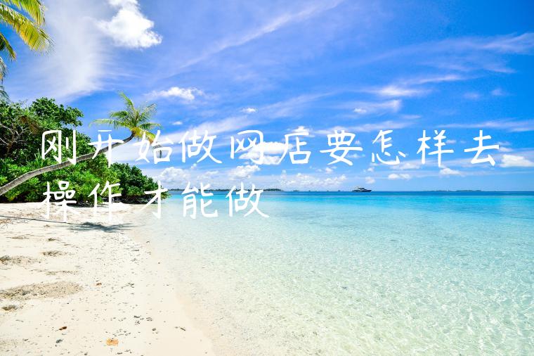 刚开始做网店要怎样去操作才能做