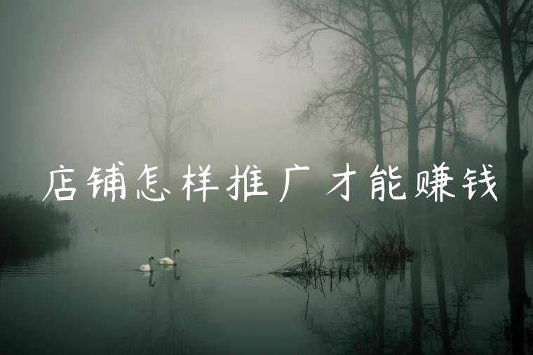 店铺怎样推广才能赚钱