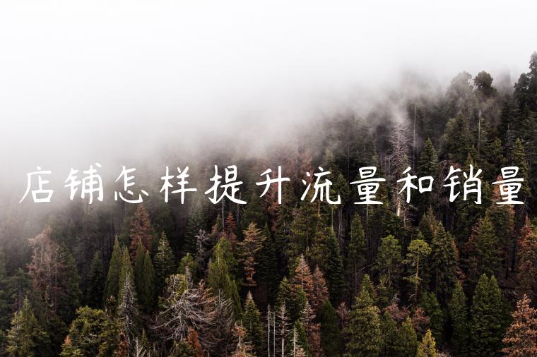 店铺怎样提升流量和销量