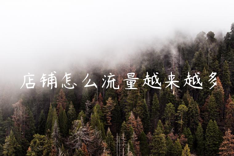 店铺怎么流量越来越多 店铺怎么流量越来越多