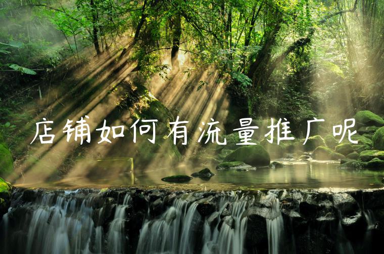 店铺如何有流量推广呢 店铺如何有流量推广呢