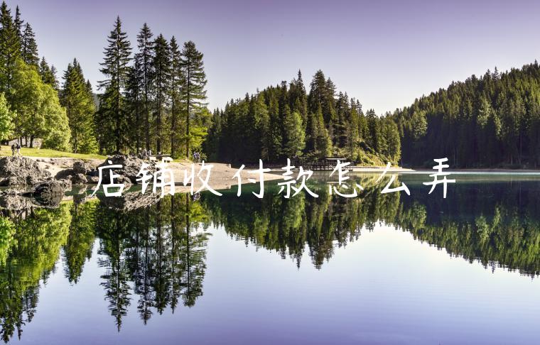 店铺收付款怎么弄 店铺收付款怎么弄