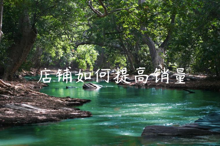 店铺如何提高销量 店铺如何提高销量
