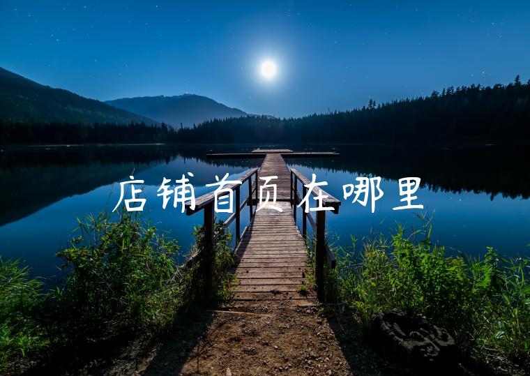 店铺首页在哪里 店铺首页在哪里