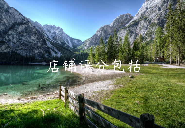 店铺评分包括