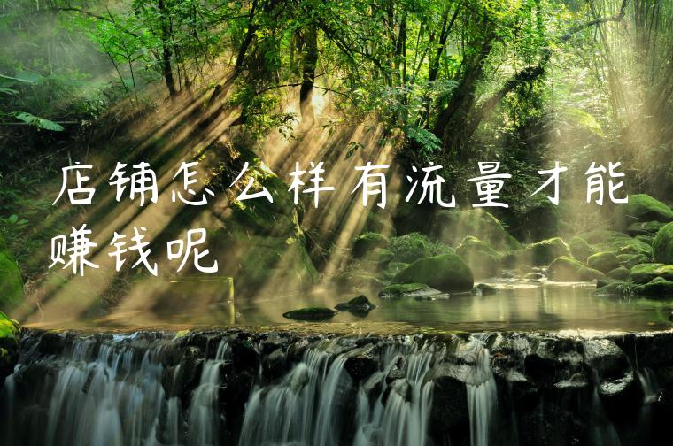 店铺怎么样有流量才能赚钱呢