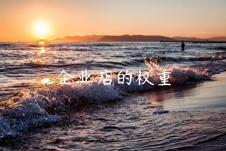 企业店的权重 企业店的权重