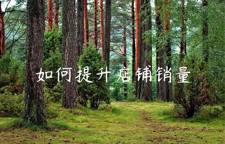 如何提升店铺销量 如何提升店铺销量